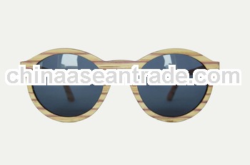 New online 2014 old fashion round rim wooden bamboo sunglasses