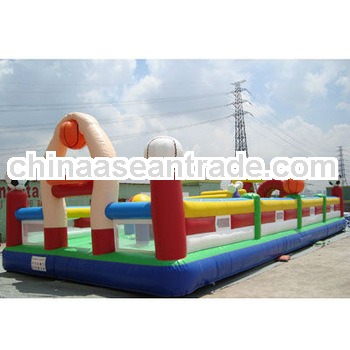 New product inflatable basketball slide pool