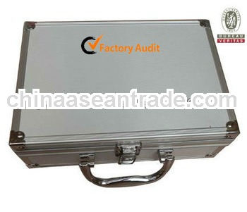 New professional Silver Aluminum Boxes With Hinge MLD-AC1012