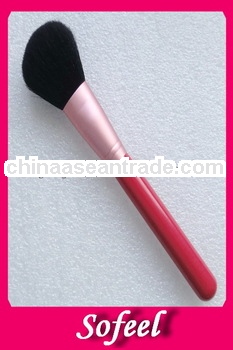 New style cosmetic best sale red powder makeup brush