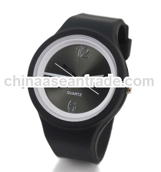 New style kids cute silicone watch as birthday gift, kids jelly slap watch