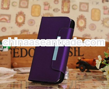 Newest For samsung mobile phone case with credit card holder leather