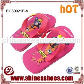 Newest cute cartoon cheap children beach slipper 2013