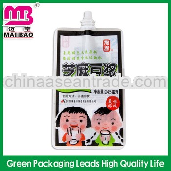 Newest disposable plastic beverage packaging bgas for juice