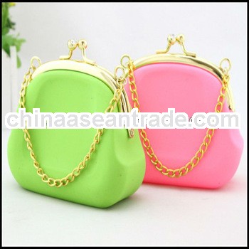 Newest mini silicone wallets for girls