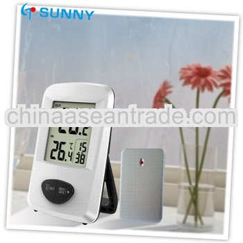 Newly design large screen stainless steel lcd wall clocking