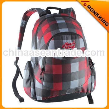 Nice Checked printing 600D 28L Daily Backpack