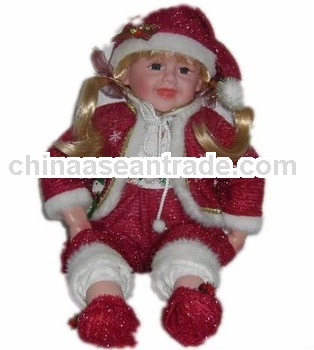 Nice lifelike doll made of plastic or polyester fiber internal filling suitable for home decoration