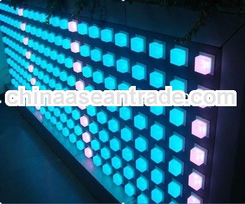 Night club/disco decoration P125mm DMX control led rgb controller and wall mount panel