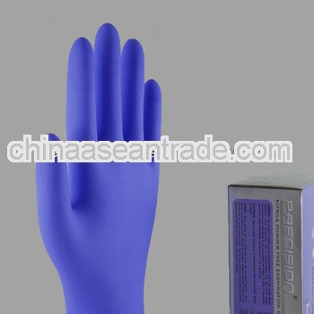 Nitrile gloves printed with logo available /class 100 nitrile gloves