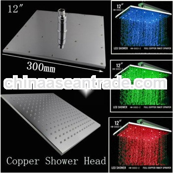 No leaking &durable 12 inch led square shower head lights