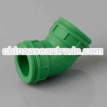 Non-toxic PPR Pipe Fitting 45 Degree Equal Elbow