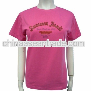 OEM 100% cotton loose new style pink low price t shirts china