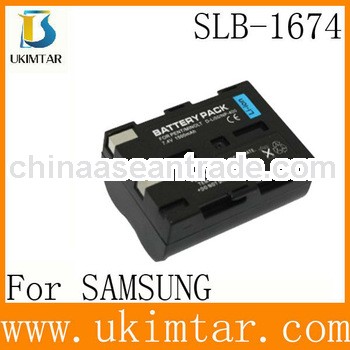OEM Camera Battery for Samsung SLB-1674 fully decoded 7.4v 1300mAh factory supply