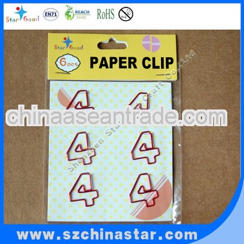 OEM design fancy paper clip shapes
