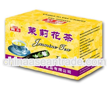 OEM single room jasmine tea with string and tag