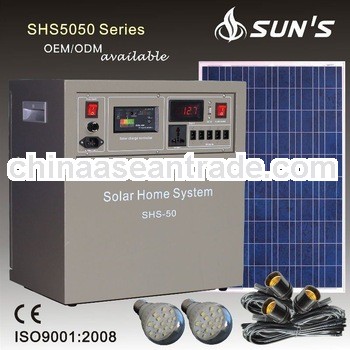 Off Grid Solar Home System 50W With TV & Fans