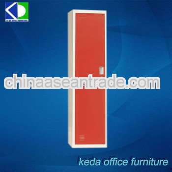 One Door Metal Locker Clothes Wardrobe Cabinet