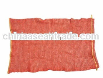 Orange Raschel polypropylene mesh bags