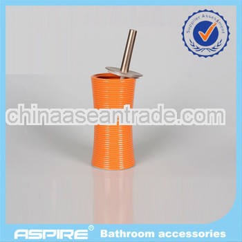 Orange ceramic toilet accessories