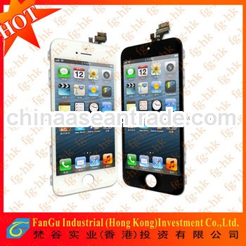 Original Brand new low price for iphone 5 lcd and digitizer Assembly black and white paypal is accep