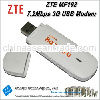 Original Unlock 7.2Mbps ZTE MF192 HSDPA USB Modem And ZTE 3G USB Modem