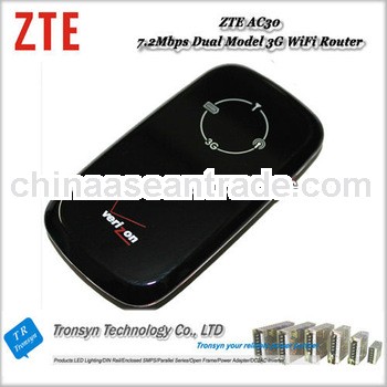 Original Unlock HSPA 7.2Mbps ZTE AC30 Portable 3G WiFi Router and 3G Mobile WiFi Router