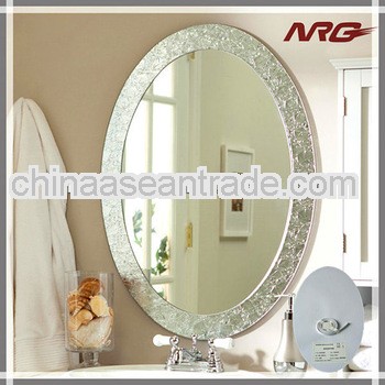 Ornate mirror with mirror heating foil