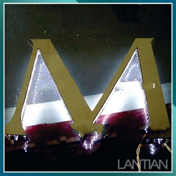 Outdoor advertising backlit led letters