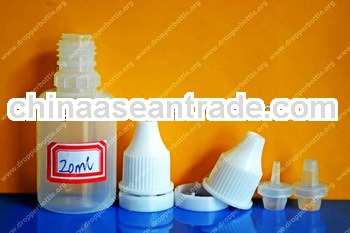 PE Eye drop plastic bottle with Tamperproof cap in 20 capacity
