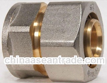PE(X)-AL-PE(X) multilayer pipe brass fitting for water supply