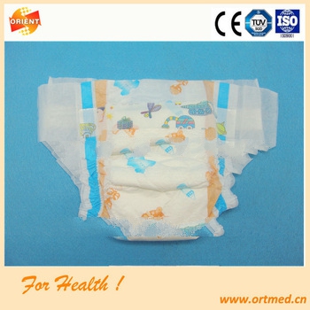 PE backsheet easy to use newborn baby diapers