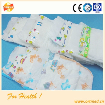 PE backsheet soft and breathable diaper for baby