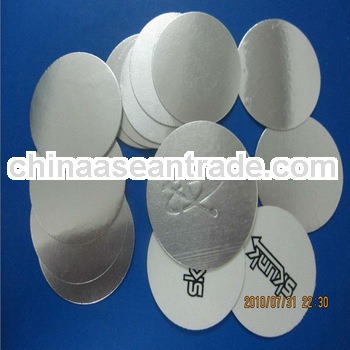 PE bottle cap liner, embossing induction seal liner