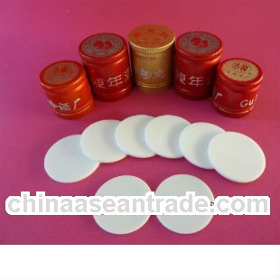 PE cap seal liner for glass bottles