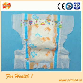 PE film backsheet soft and breathable diaper for baby