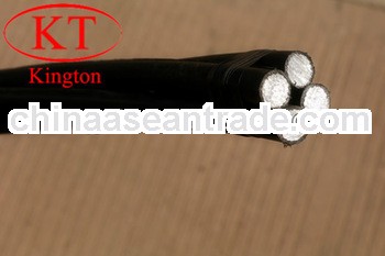 PE insulated AL cunductor overhead lines Low Voltage Aerial Bundled Cables Distribution Cables