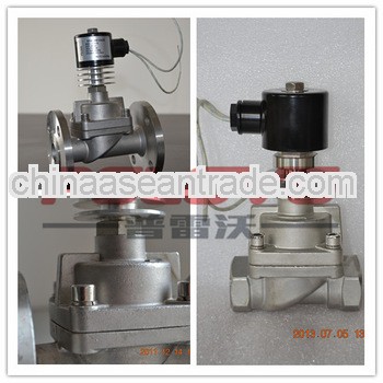 POH flanged high temperature stainless steel solenoid valves