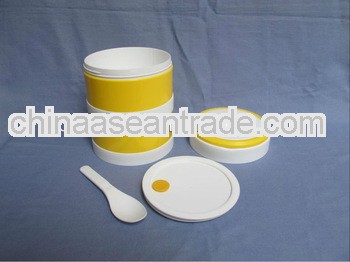 PP microwave safe mother and son hot and cold double layer lunch box