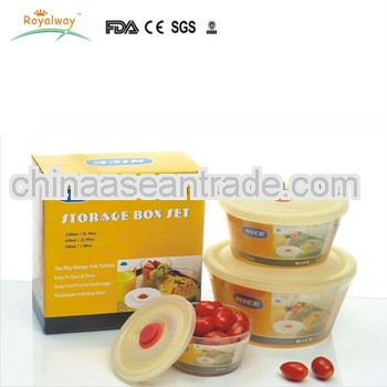 PP round airtight plastic kitchen food container