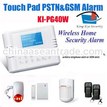 PSTN/GSM security home automation alarm system auto dail intelligent alarm wireless sms burglar alar