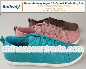 PU Sneaker Injection Shoes Lace-up Tan Low-tops Size 40 to 46