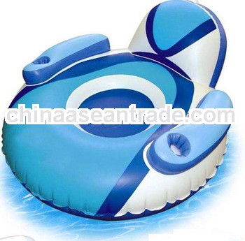 PVC inflatable floating chair,cartoons inflatable floating row for kids