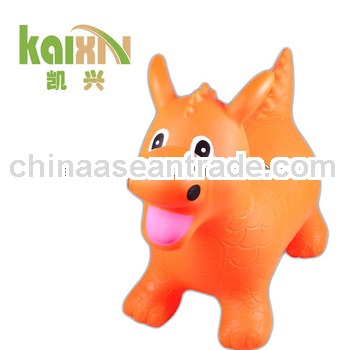 PVC soft inflatable jumping animal bouncy toys for kids