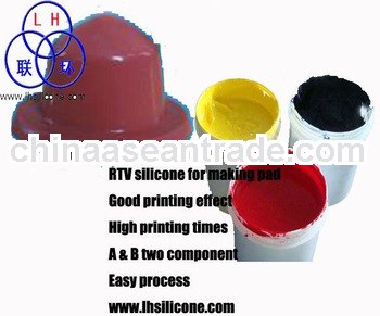 Pad printing silicone rubber