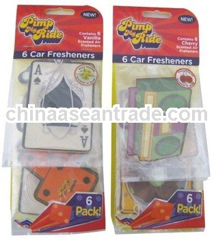 Paper Car Air Freshener for promotion(ecofriendly)