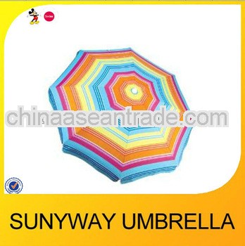 Pattern colorful stripe garden umbrella