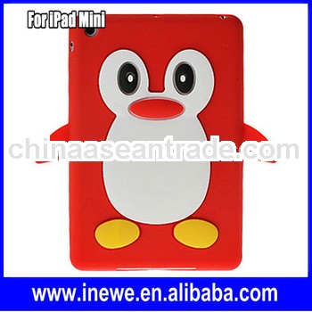 Penguin Animal Shape Cute silicone case for iPad Mini