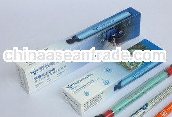 Personal water filter straw water purification