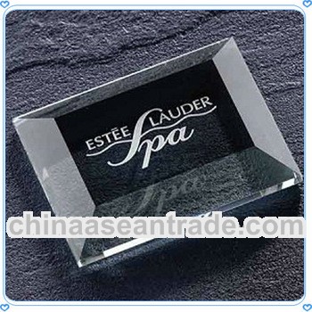Personality Square Crystal Paperweight For Studio Desktop
